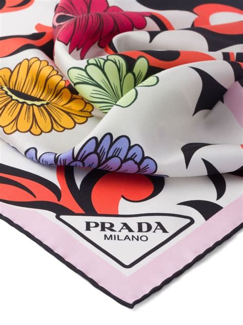 prada woman scarf knit|prada twill scarf.